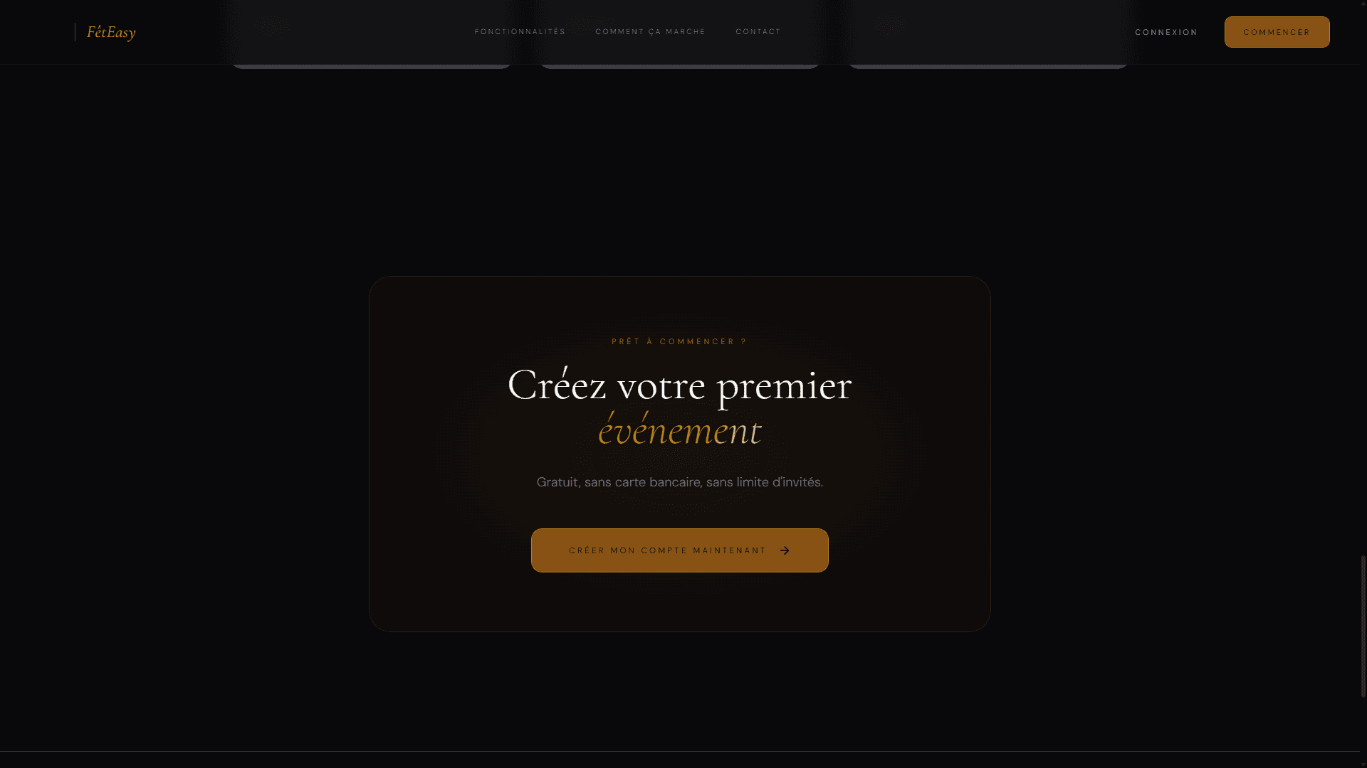 FêteEasy – capture 1