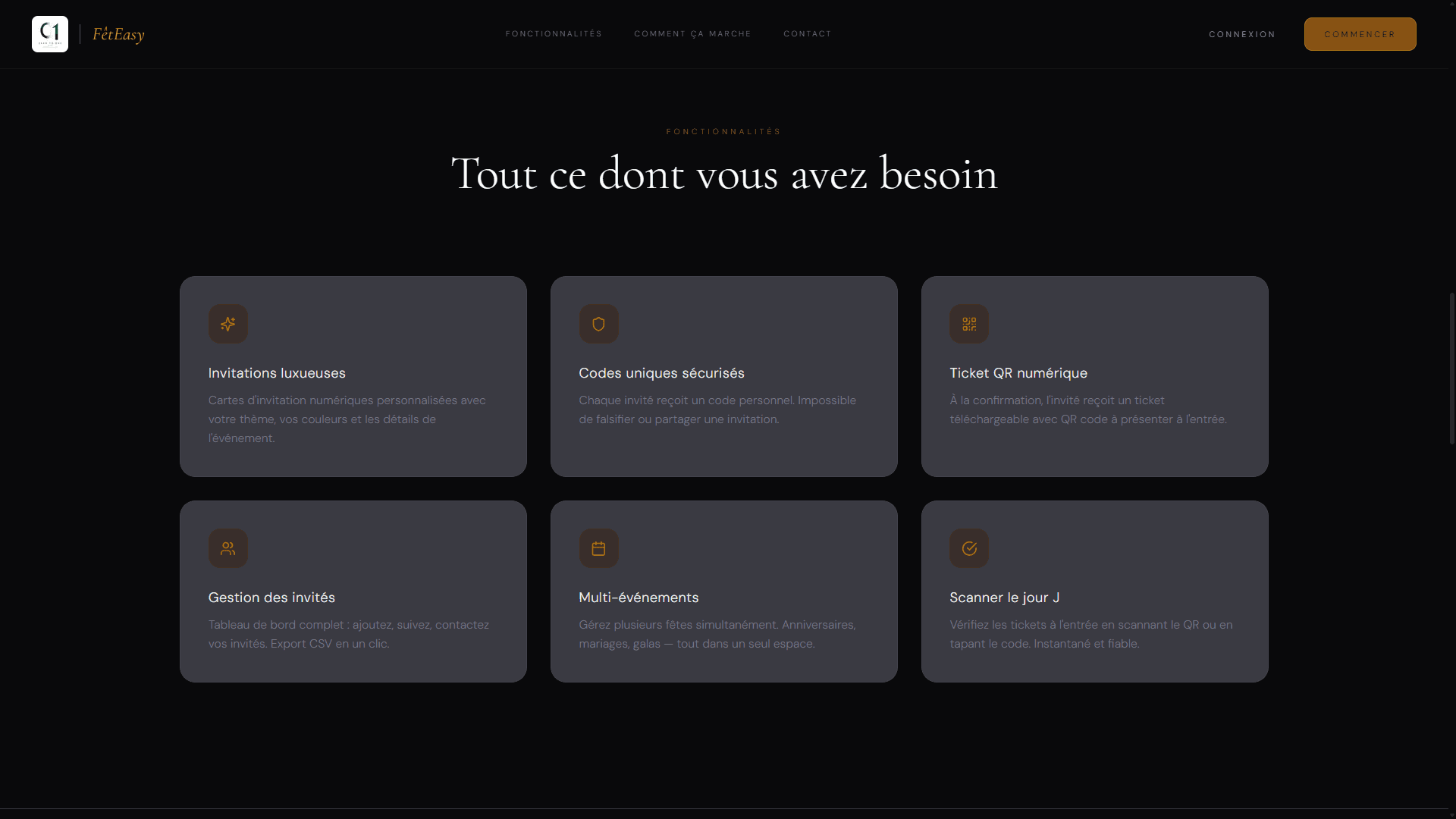 FêteEasy – capture 3